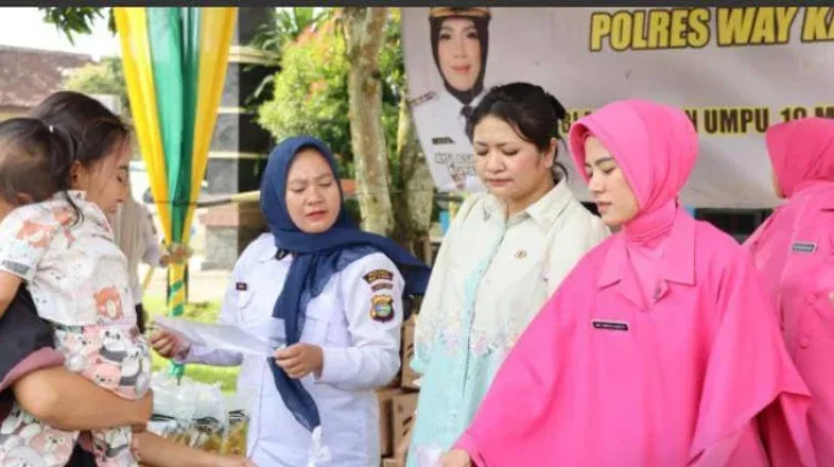 Polres Way Kanan Gelar Gerakan Pasar Murah