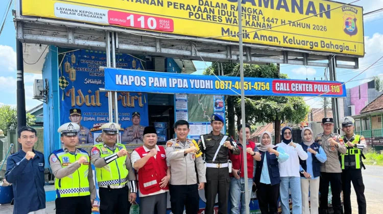 Posko Simpang Empat Negeri Baru Siaga, PMI dan Polres Kawal Arus Mudik