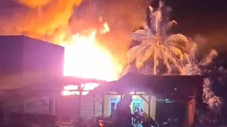 Rumah Warga di Way Kanan Terbakar, Kerugian Ditaksir Capai Ratusan Juta Rupiah