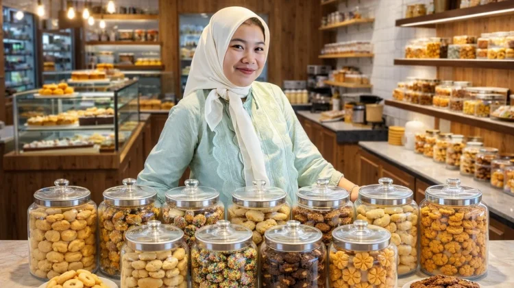 Penjual Kue Kering Siapkan Stok jelang Lebaran