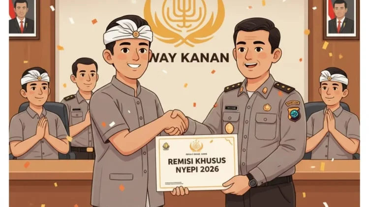 Satu Warga Binaan di Way Kanan Terima Remisi dalam Momen Hari Raya Nyepi