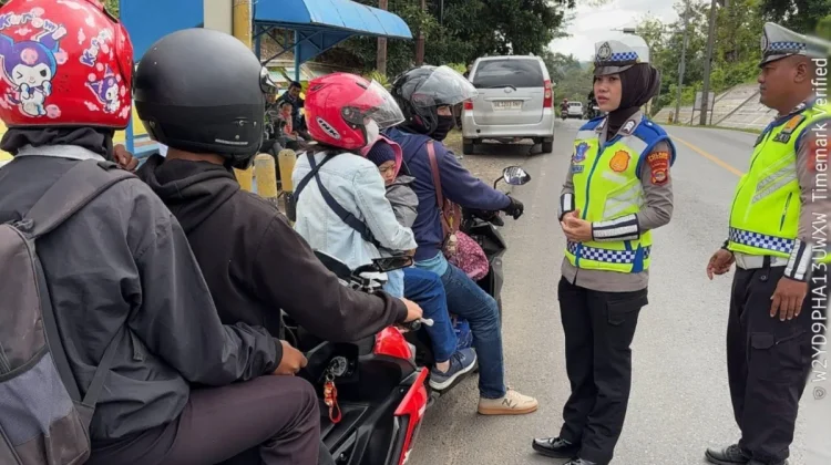 Imbauan Satlantas Polres Way Kanan bagi Para Pemudik