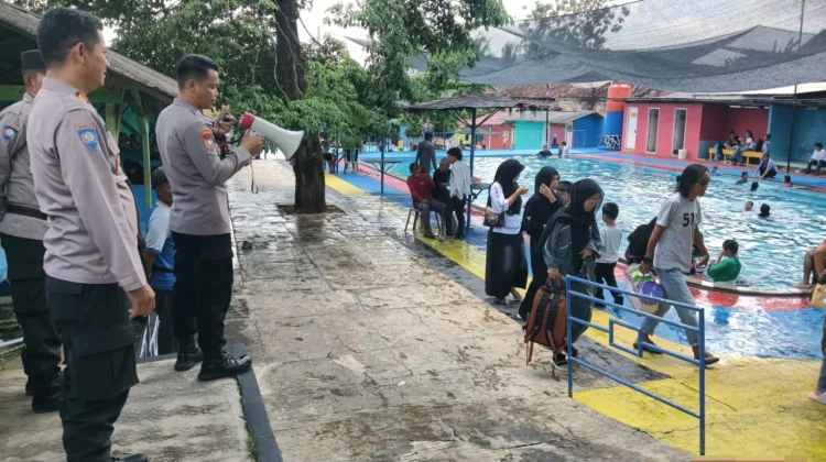 Polres Way Kanan Perketat Pengamanan Objek Wisata saat Momen Libur Lebaran