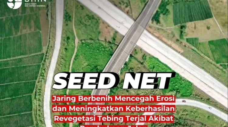 Jaring Berbenih Cegah Erosi Tebing Jalan