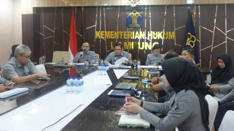 Kanwil Kemenkum Lampung Bahas Kerja Sama dengan Perguruan Tinggi