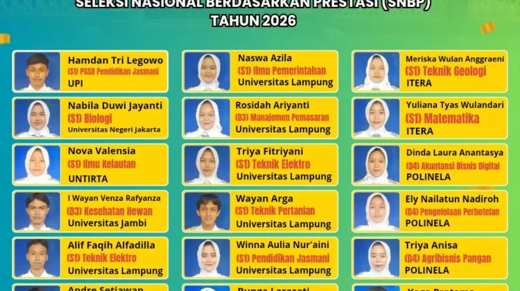 Siswa SMAN 2 Buay Bahuga Lolos SNBP Biologi UNJ
