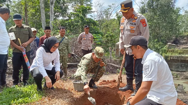 Pembangunan Jembatan Perintis Garuda di Air Ringkih Way Kanan Dimulai