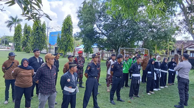 Banser Way Kanan Terjun dalam Simulasi Pengamanan Polres