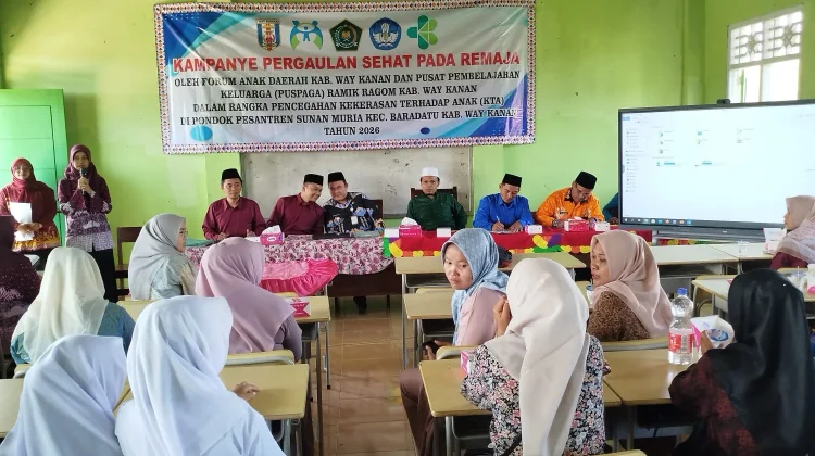 Kemenag Way Kanan Kampanyekan Pergaulan Sehat di Pesantren