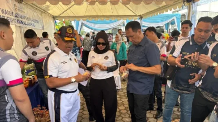 Telur dan Roti Lapas Way Kanan Laris di Bazar HBP Ke-62