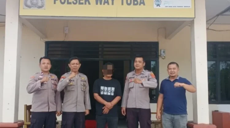 Polsek Way Tuba Amankan Pelaku Penipuan Modus Jual Beli Getah Karet