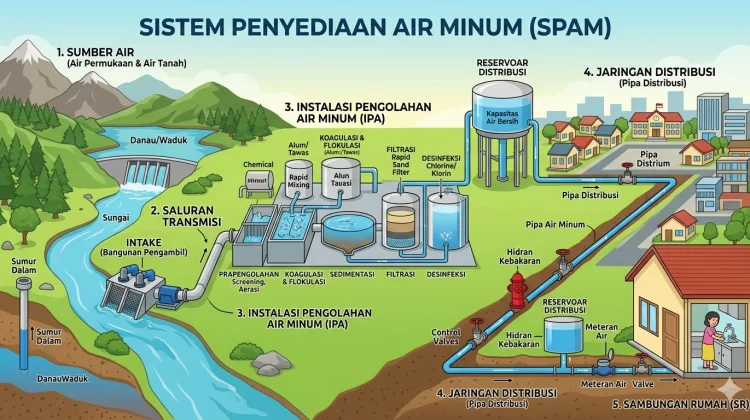 Mengenal SPAM dan Prinsip 4K Pelayanan Air Minum