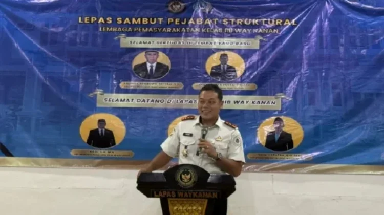 Lapas Way Kanan Gelar Lepas Sambut Pejabat Struktural