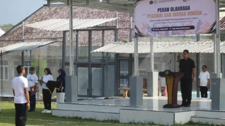 Kalapas Buka Pekan Olahraga HBP Ke-62 di Lapas Way Kanan