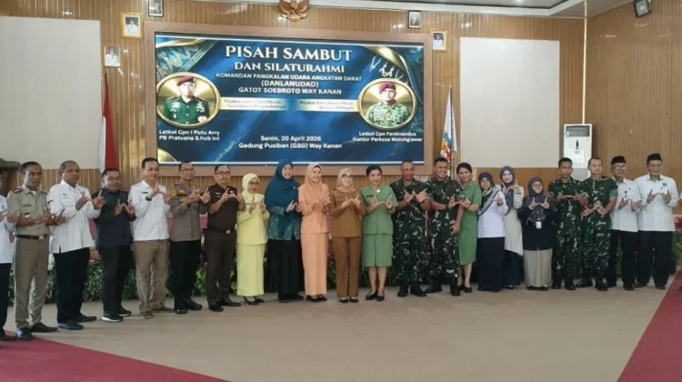 Hadiri Pisah Sambut Danlanud AD, KPU Way Kanan Tunjukkan Sinergi Antarlembaga