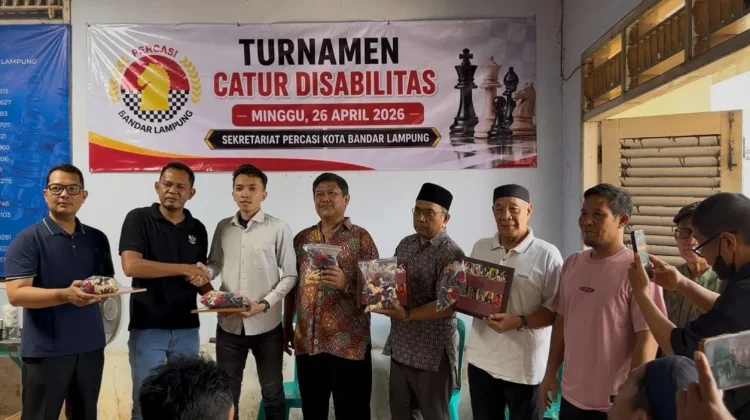 Pengprov Percasi Lampung Dukung Turnamen Catur Disabilitas