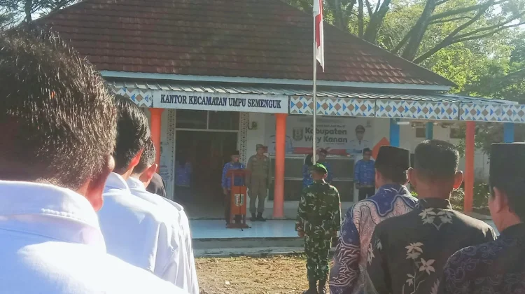 Kecamatan Umpu Semenguk Gelar Upacara HUT ke-27 Way Kanan