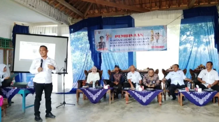 Kesbangpol Way Kanan Ajak Penghayat Aliran Kepercayaan Perkuat Kolaborasi