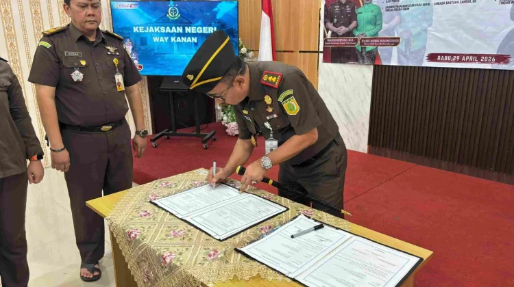 Kejari Way Kanan Lakukan Sertijab, Perkuat Kinerja Penegakan Hukum