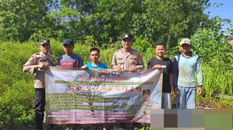 Polsek Pakuan Ratu Perkuat Edukasi Cegah Karhutla