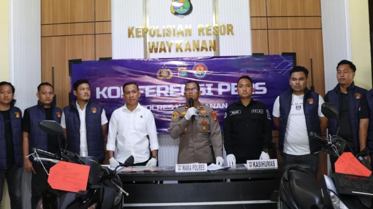 Polisi Ungkap Begal Motor Modus COD di Way Kanan, 2 Pelaku Ditangkap
