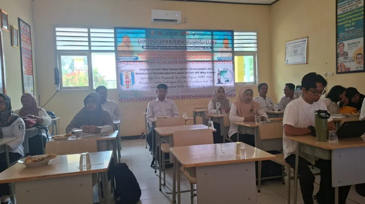 Guru IPS Way Kanan Perkuat Kolaborasi Lewat Rakor Rayon