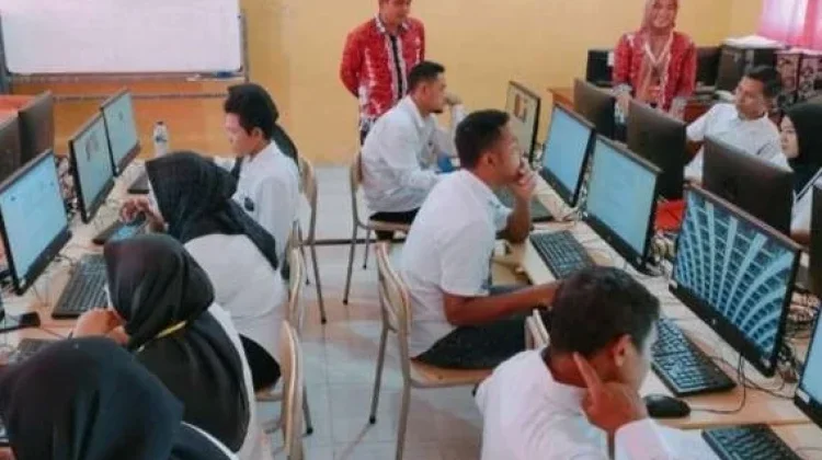 Peserta Didik Kesetaraan Way Kanan Ikuti Uji Asesmen