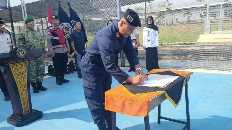 Lapas Way Kanan Gelar Ikrar Bersih serta Razia Serentak