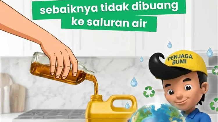 Stop Buang  Minyak Bekas Pakai Kesaluran Air