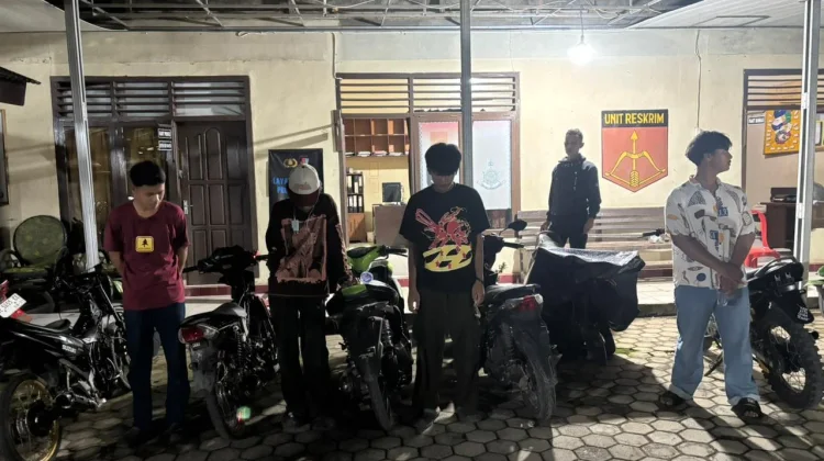 Polsek Baradatu Bubarkan Balap Liar di Jalinsum