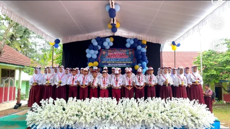 UPT SDN 1 Setia Negara Lepas 45 Siswa Kelas VI