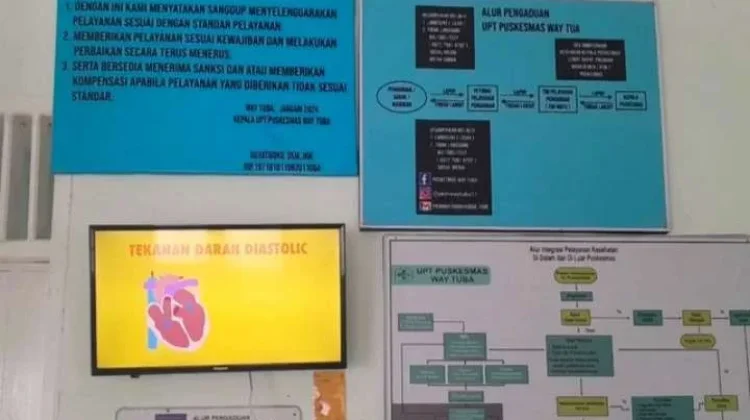 Puskesmas Way Tuba Imbau Warga Baca Papan Informasi Layanan