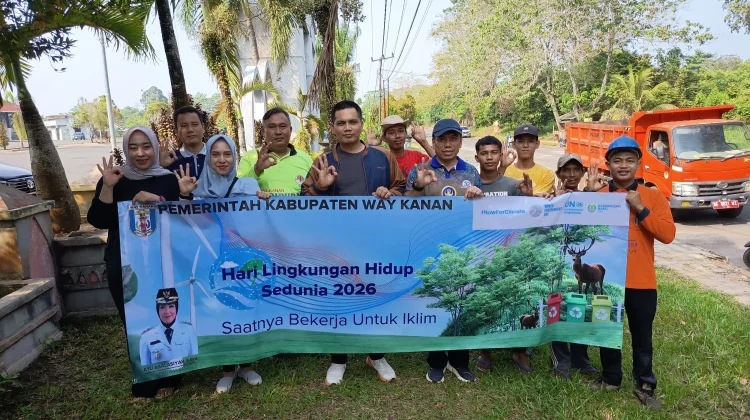 Hari Lingkungan Hidup, Way Kanan Gelar Kurve dan Tanam Pohon