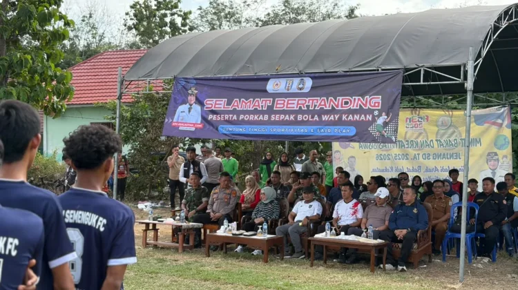Bupati Ayu Buka Porkab Way Kanan 2026 Cabor Sepak Bola