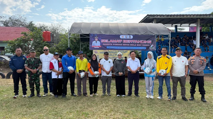 Bupati Way Kanan Dorong Lahirnya Pesepak Bola Berprestasi Lewat Porkab 2026