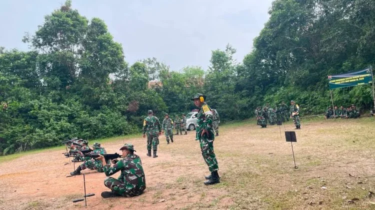 Kodim Way Kanan Gelar Latihan Menembak Semester I 2026