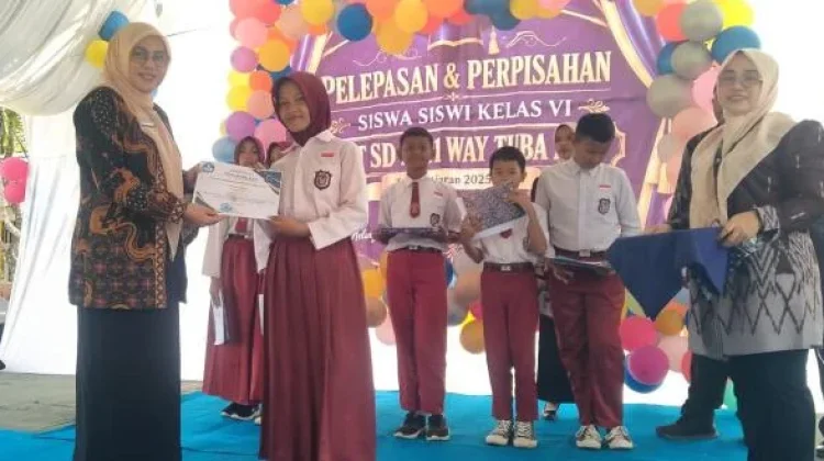 SDN 1 Way Tuba Asri Lepas 39 Siswa Kelas VI