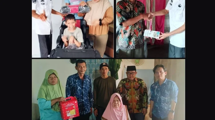 Warga Disabilitas di Negara Batin Terima Bantuan Kursi Roda dan Alat Bantu Dengar