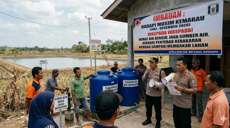 BPBD Way Kanan Imbau Warga Perkuat Langkah Cegah Dampak Kemarau