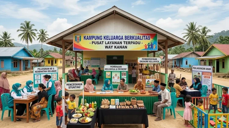 Kampung Keluarga Berkualitas Perkuat Layanan Terpadu di Way Kanan