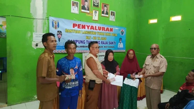 Kampung Tanjung Raja Sakti Salurkan BLT DD Tahun 2026