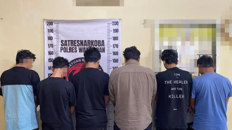 Satresnarkoba Way Kanan Ringkus 6 Tersangka Narkotika