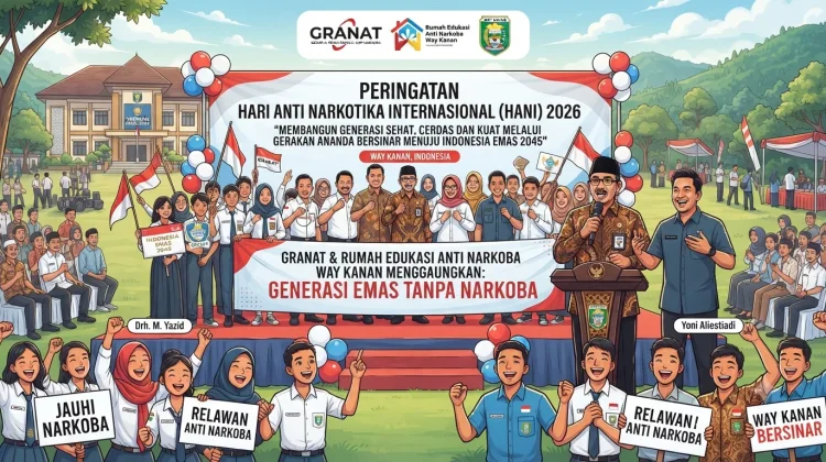 Granat Way Kanan Gaungkan Generasi Emas Tanpa Narkoba