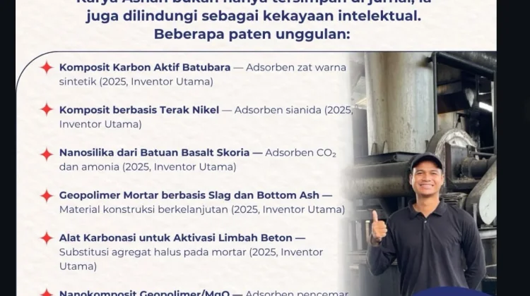 BRIN Periset Ubah Limbah Tambang Jadi Material Fungsional, Kantongi 40 Paten