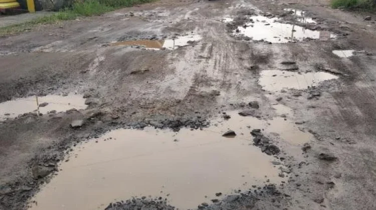 Warga Way Kanan Keluhkan Jalan Way Tuba-Karya Jaya Rusak