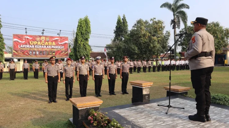 Sebanyak 44 Personel Polres Way Kanan Naik Pangkat Periode 1 Juli 2026