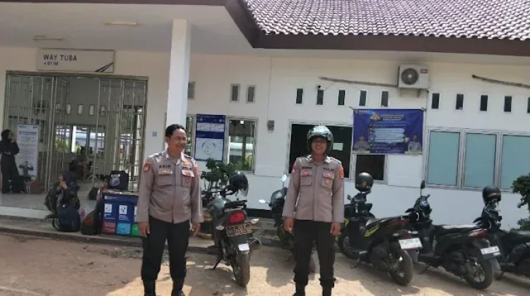 Polsek Way Tuba Intensifkan Patroli di Stasiun KAI