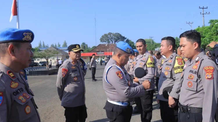 Provost Polda Lampung Gelar Gaktibplin di Polres Metro