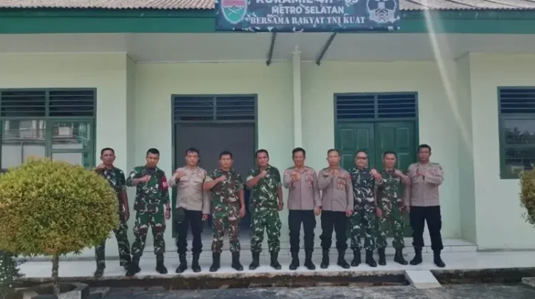 Koramil dan Polsek Metro Selatan Perkuat Sinergitas