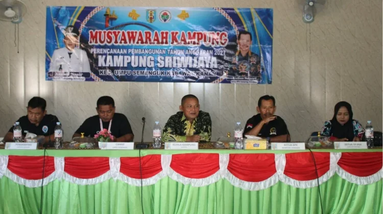 Kampung Sriwijaya Susun Rencana Pembangunan 2027